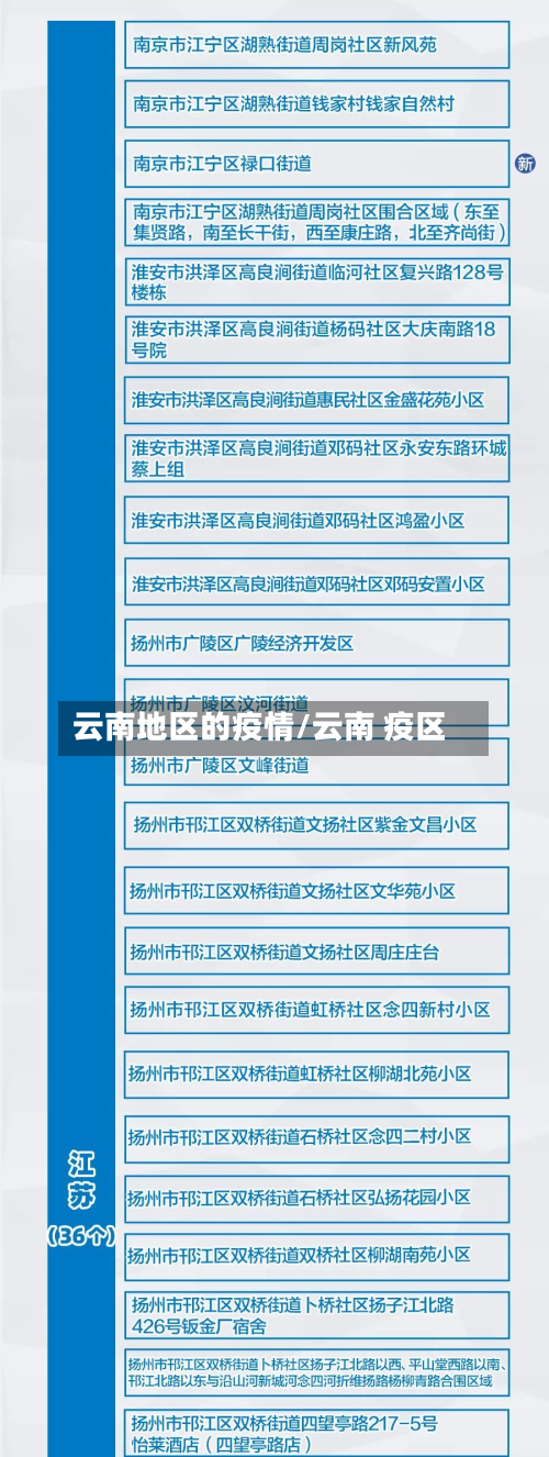 云南地区的疫情/云南 疫区