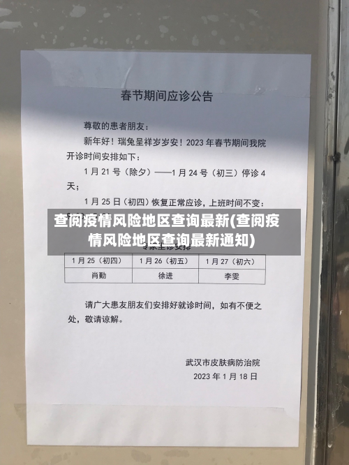 查阅疫情风险地区查询最新(查阅疫情风险地区查询最新通知)