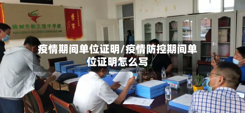 疫情期间单位证明/疫情防控期间单位证明怎么写-第2张图片