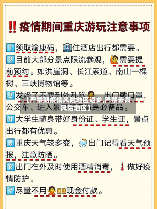 【严禁到疫情风险地区返乡,严禁去高风险地区】